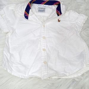 RL babygirl shirt- 9mths